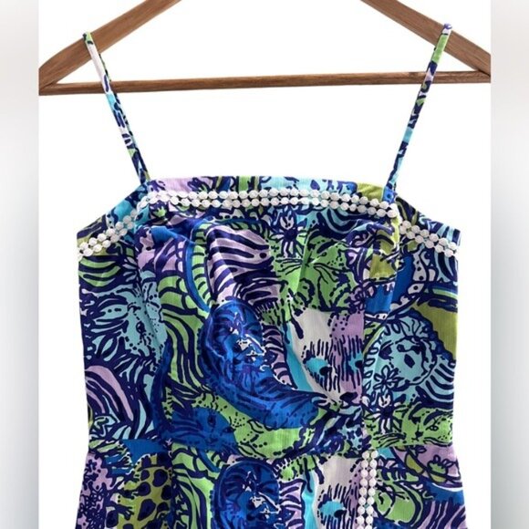 Lilly Pulitzer Jesse Romper Catitude Print - Picture 3 of 9